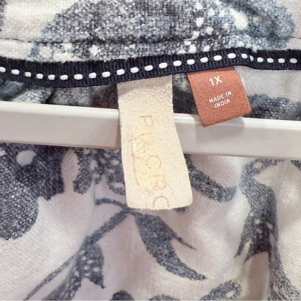 Pilcro by Anthropologie Puff Sleeve Dress/ with Frayed Hems XL - Picture 10 of 16